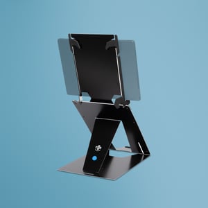 R-Go Tools Laptop- und Tablet-Ständer R-Go Riser Duo, geeignet für Bildschirme von 10 bis 22 Zoll, schwarz