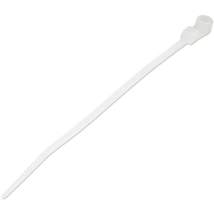 StarTech CBMZTS10N4 opaska kablowa Zwalniana opaska kablowa Nylon, Plastik Biały 100 szt.