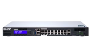 QNAP QGD-1600P Managed Gigabit Ethernet (10/100/1000) PoE Support 1U Black, Gray