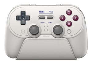 8Bitdo Pro 3 Bluetooth Biały Bluetooth/RF/USB Gamepad Analogowa/Cyfrowa Android, MAC, Nintendo Switch, Nintendo Switch 2, PC