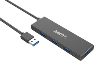 Emtec T620A Type-A Classic USB 3.2 Gen 1 (3.1 Gen 1) Type-A Hub