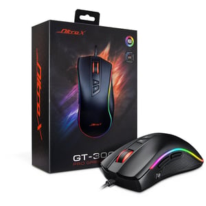 Inter-Tech GT-300+ RGB myszka Gaming Po prawej stronie USB Typu-A 4000 DPI
