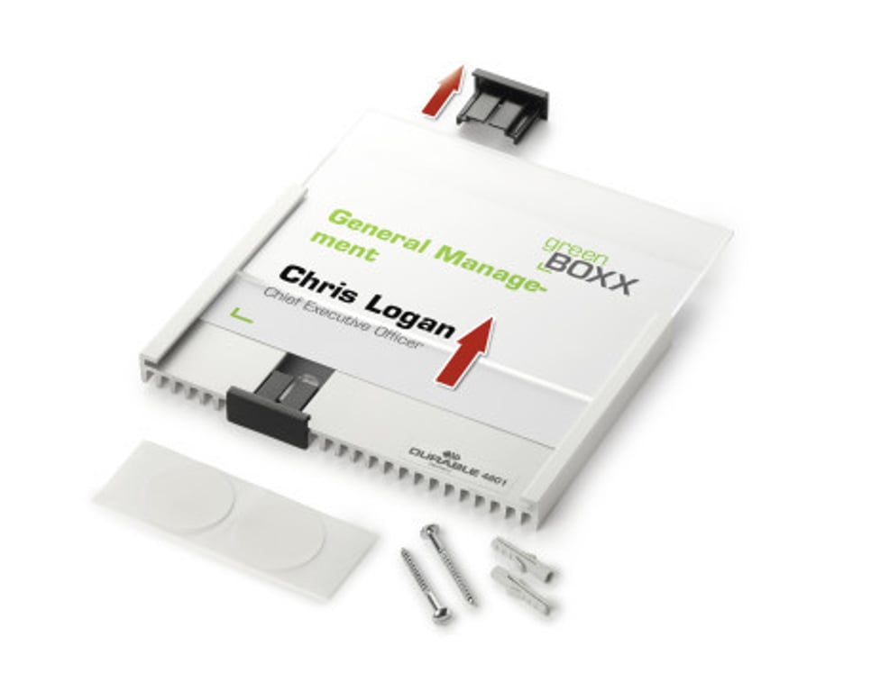 Durable 480123 Uchwyt na znak i stojak informacyjny Aluminium Srebrny