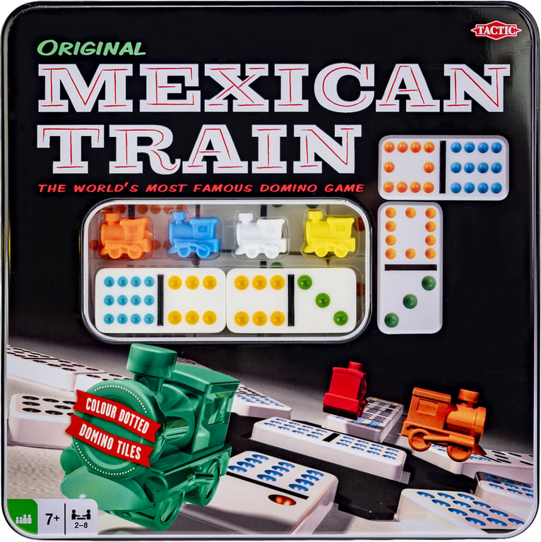 Tactic Mexican Train Tin Box
