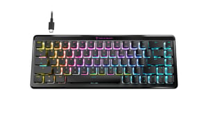Turtle Beach Vulcan II Mini Air Gaming-Tastatur, RF-Funk + Bluetooth, QWERTZ, Deutsch, Schwarz