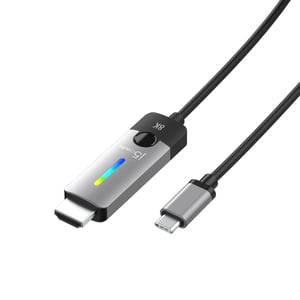j5create JCC157 1,79 m USB Type-C till HDMI Svart, Grå