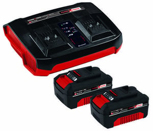Einhell 2x 4.0Ah & Twincharger Kit PXC Battery Charger (AC)