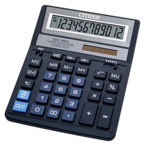 Citizen SDC-888X Taschenrechner Finanzrechner Blau