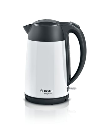 Bosch TWK3P421 Wasserkocher 1,7 l, 2400 W, Schwarz, Weiß