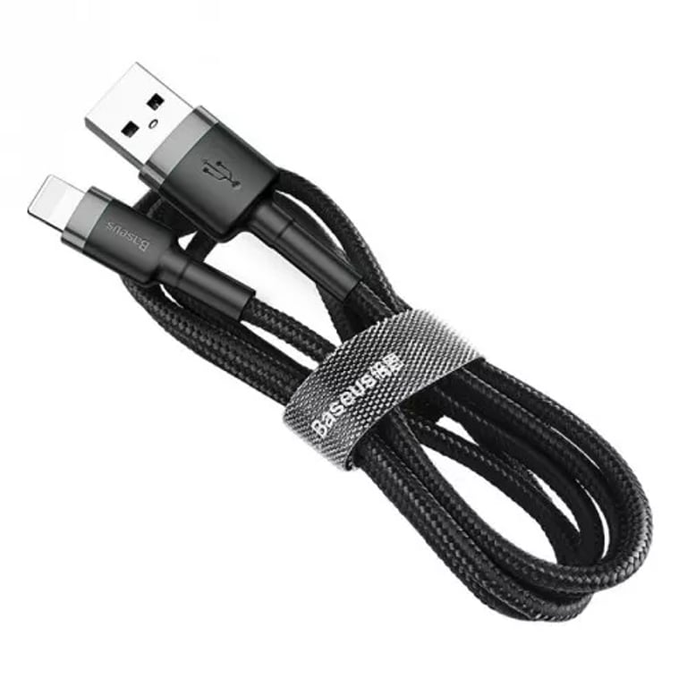 Baseus CALKLF-AG1 kabel Lightning 0,5 m Szary, Czarny