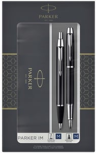 Parker 2093215 Füllfederhalterset Schwarz, Silber, 2 Stück