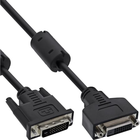 InLine 4043718019564 kabel DVI 5 m DVI-D Czarny
