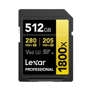 Lexar Professional 1800x 512 GB SDXC UHS-II Klasa 10