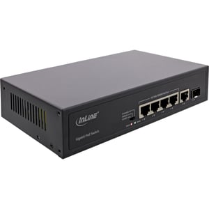 InLine 32305R przełącznik sieciowy Nie zarządzany Gigabit Ethernet (10/100/1000) Obsługa PoE Czarny