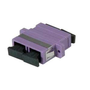 VALUE SC/SC Duplex Fiber Optic Adapter, OM4 PB fiber optic adapter