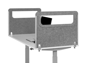 BakkerElkhuizen BE Safety Screen, Side Acrylic, Light Gray
