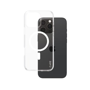 PanzerGlass CARE™ by ® Urban Combat Case Transparent w. White MagSafe iPhone 16 Pro Max pokrowiec na telefon komórkowy Przezroczysty