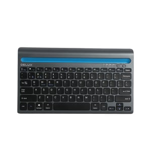 Delux K2201V klawiatura Biuro USB + Bluetooth QWERTY Szary