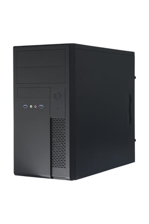 Chieftec XT-01B-350GPB zabezpieczenia & Mini Tower-datorhållare, svart 350 W