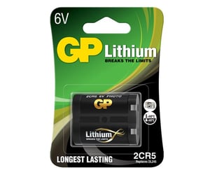 GP Batteries 2CR5 1-P Batterie für Fotoapparat/Kamera (Lithium)