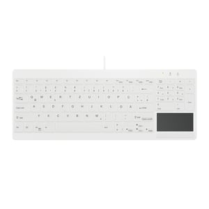 Contour Design Active Key AK-C7412 klawiatura Medyczna USB QWERTZ Niemiecki Biały