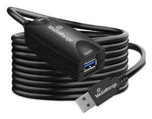 MediaRange MRCS242 USB-kabel USB 3.2 Gen 1 (3.1 Gen 1) 5 m USB A Svart