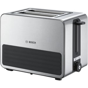 Bosch TAT7S25 2-slice toaster, 1050 W, Black, Gray