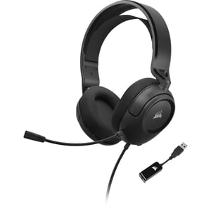 Corsair HS35 SURROUND v2 Hörlurar med sladd, huvudbåge, gaming, svart