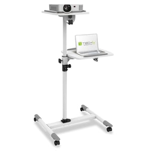 Techly ICA-TB TPM-6 multimediaställ, vit, multimediavagn