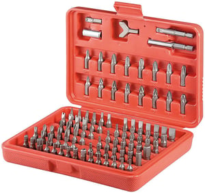 Microconnect 77045 Werkzeugkasten aus Metall, rot, silber