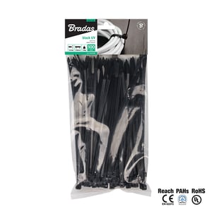 Bradas TS1188450B kabelband Svart 100 szt.