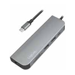 LogiLink UA0343 USB 3.2 Gen 1 (3.1 Gen 1) Type-C Aluminum Docking Station