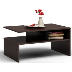 Topeshop BOSTON WENGE COFFEE TABLE Free-form design, 2 legs