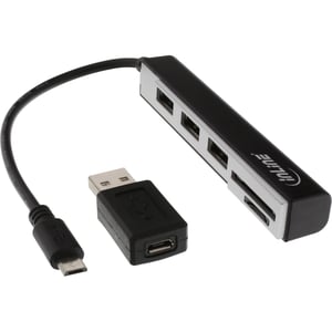 InLine 66775C czytnik kart Micro-USB Czarny