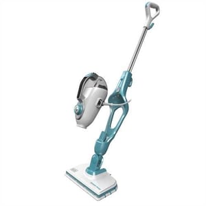 Black & Decker FSMH1321 Steam Vacuum Cleaner & Steam Mop, 0.5 L, 1300 W, Blue, White