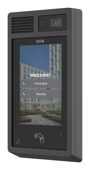 Axis I8307-VE wideodomofon 17,8 cm (7") Czarny
