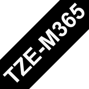 Brother TZE-M365 taśmy do etykietowania Biały na czarnym