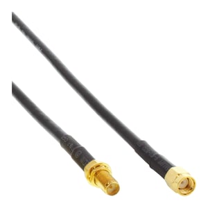 InLine 40860A koaxialkabel 10 m Svart