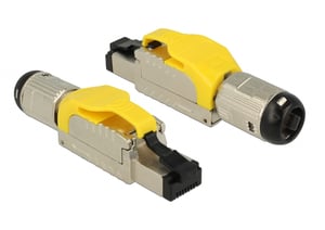 DeLOCK 86287 wtyczka RJ-45 Srebrny, Żółty