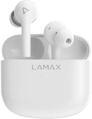 Lamax Trims1 True Wireless Stereo (TWS) In-Ear Headset for Calls/Music via Bluetooth, White