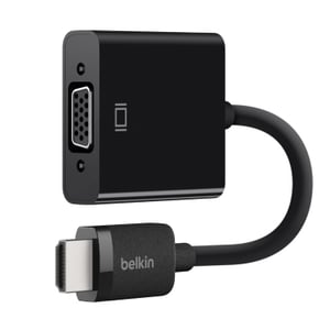 Belkin AV10170BT 2.5 m VGA (D-Sub) to HDMI Type A (Standard) Cable Adapter, Black