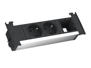 Bachmann Kapsa Steckdose Typ F, schwarz