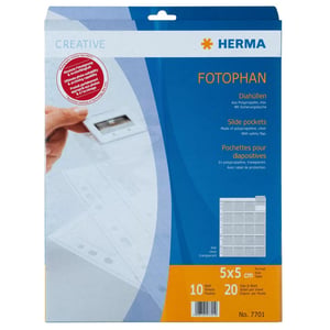 HERMA 7701 visitkortshållare, genomskinlig