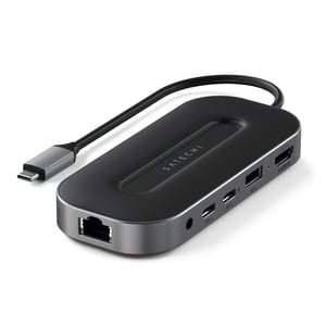Satechi ST-U4MGEM stacja dokująca Przewodowa USB4 Czarny, Szary