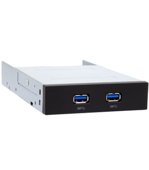 Chieftec MUB-3002 8.89 cm (3.5") Drive Bay Panel, Black, Silver