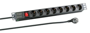 EFB Elektronik EK622DE.2 rozdzielacz zasilania PDU 8 x gniazdo sieciowe 1U Czarny