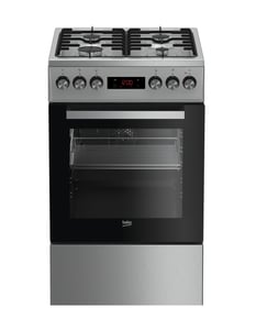 Beko FSET52324DXDS Oven Freestanding Electric/Gas Gas Black, Stainless Steel