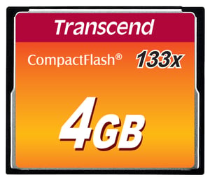 Transcend TS4GCF133 4 GB Flash-Speicher, CompactFlash-Speicherkarte (MLC)