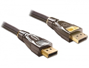 DeLOCK 82772 DisplayPort-Kabel, 3 m, Anthrazit