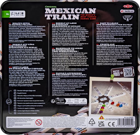Tactic Mexican Train Tin Box